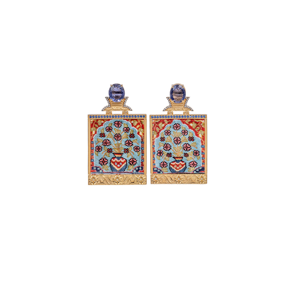 Silvia Furmanovich 'Silk Road' Tapestry Earrings
