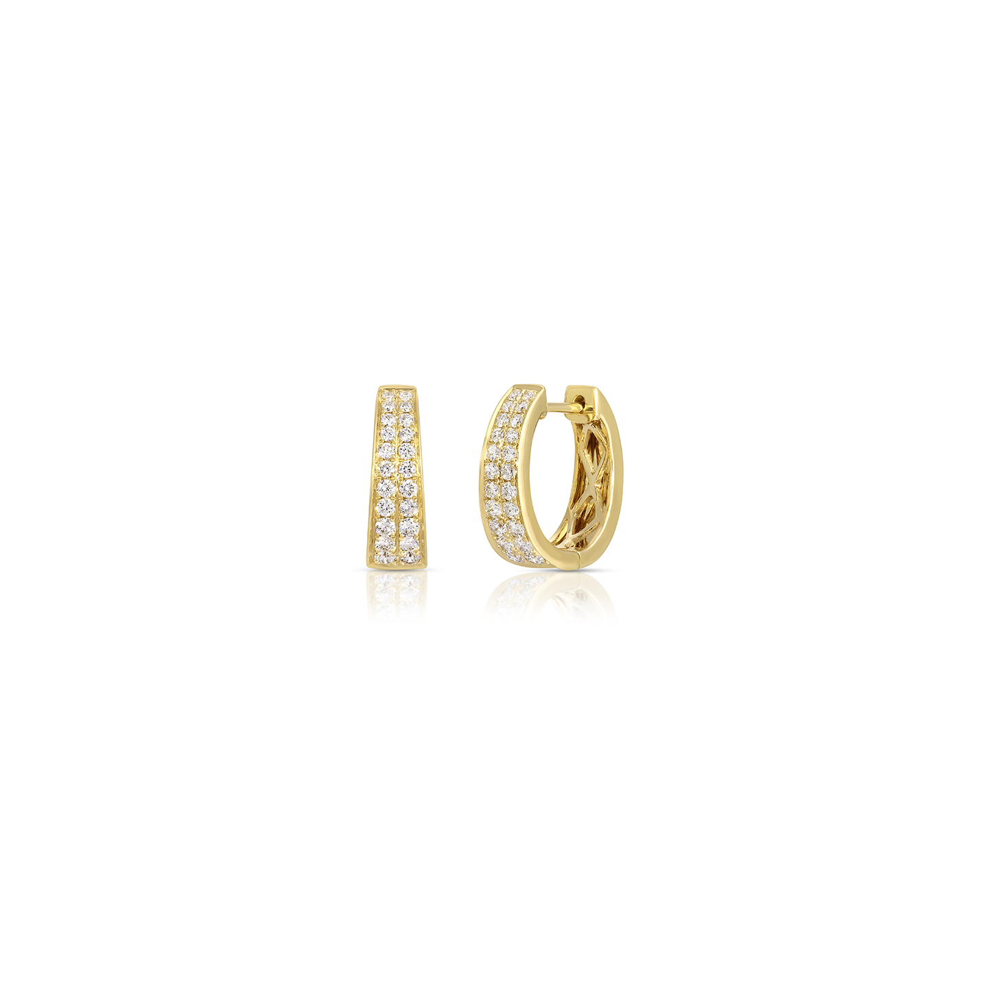 Anita Ko 'Meryl' Pave Diamond Huggie Earrings