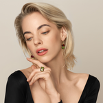 Irene Neuwirth 'Gemmy Gem' One-Of-A-Kind Two Stone Earrings with Rubellite and Green Tourmaline