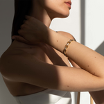 Hoorsenbuhs Small Link MMV Bracelet with Diamond Bridges