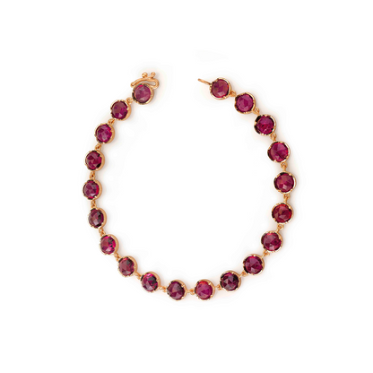 Irene Neuwirth Small 'Classic' Pink Tourmaline Link Bracelet