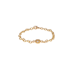 Caroline Ellen Small Nugget Bracelet with Star Set Diamond