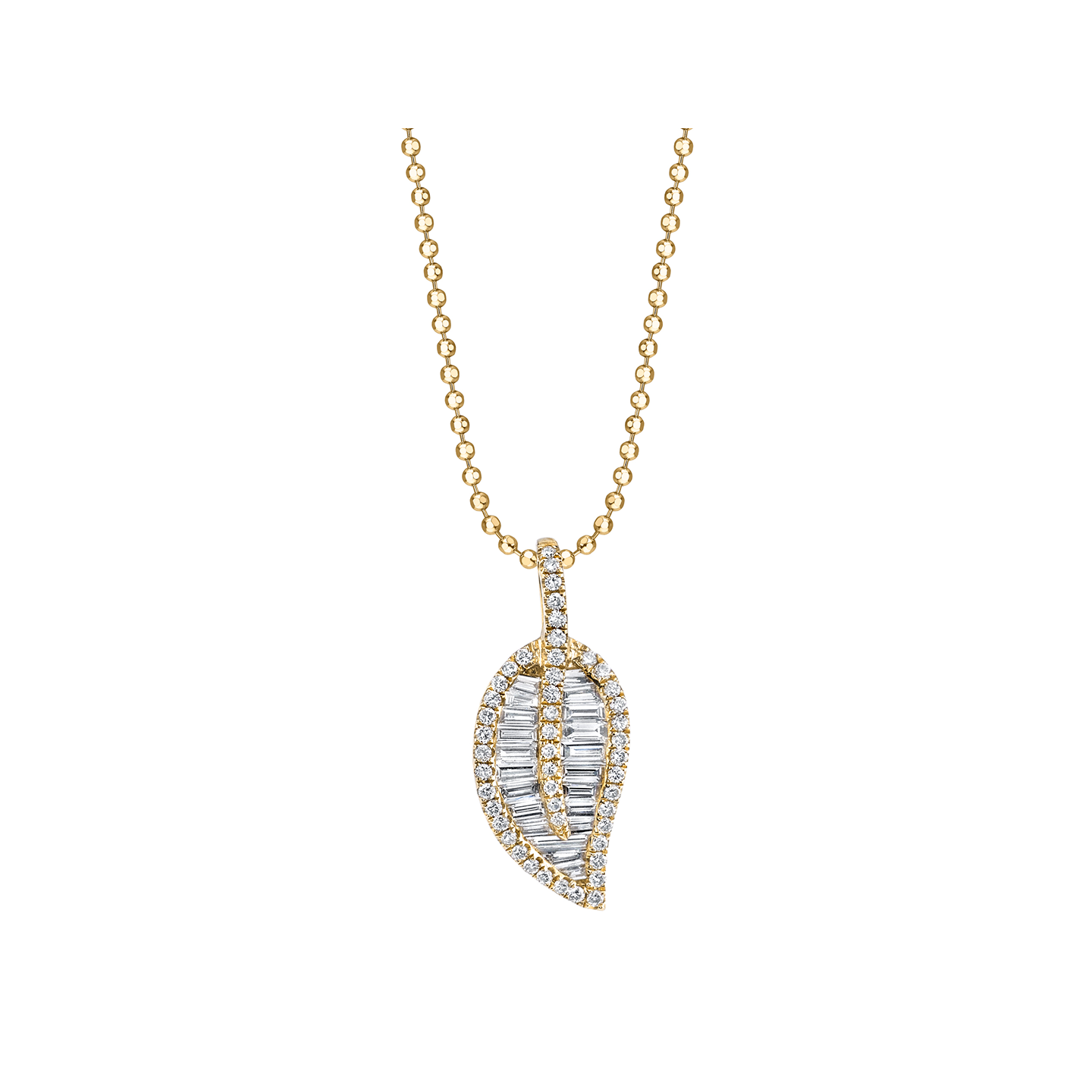 Anita Ko Classic Leaf Diamond Necklace