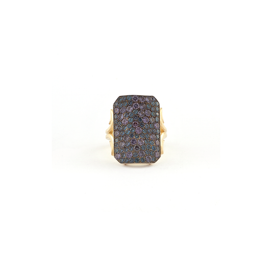 Sylva & Cie Ten Table Ring with Denim Hued Spinel