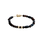 Luis Morais Gemstone and Diamond Rondelle Beaded Bracelet with Pill Clasp