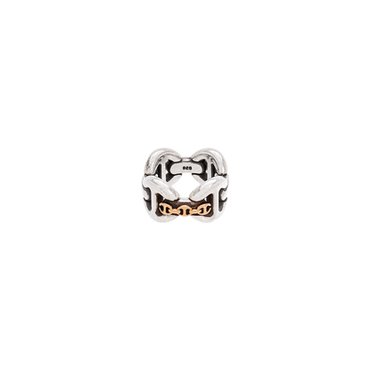 Hoorsenbuhs Sterling and Yellow Gold Affix Quad Ring