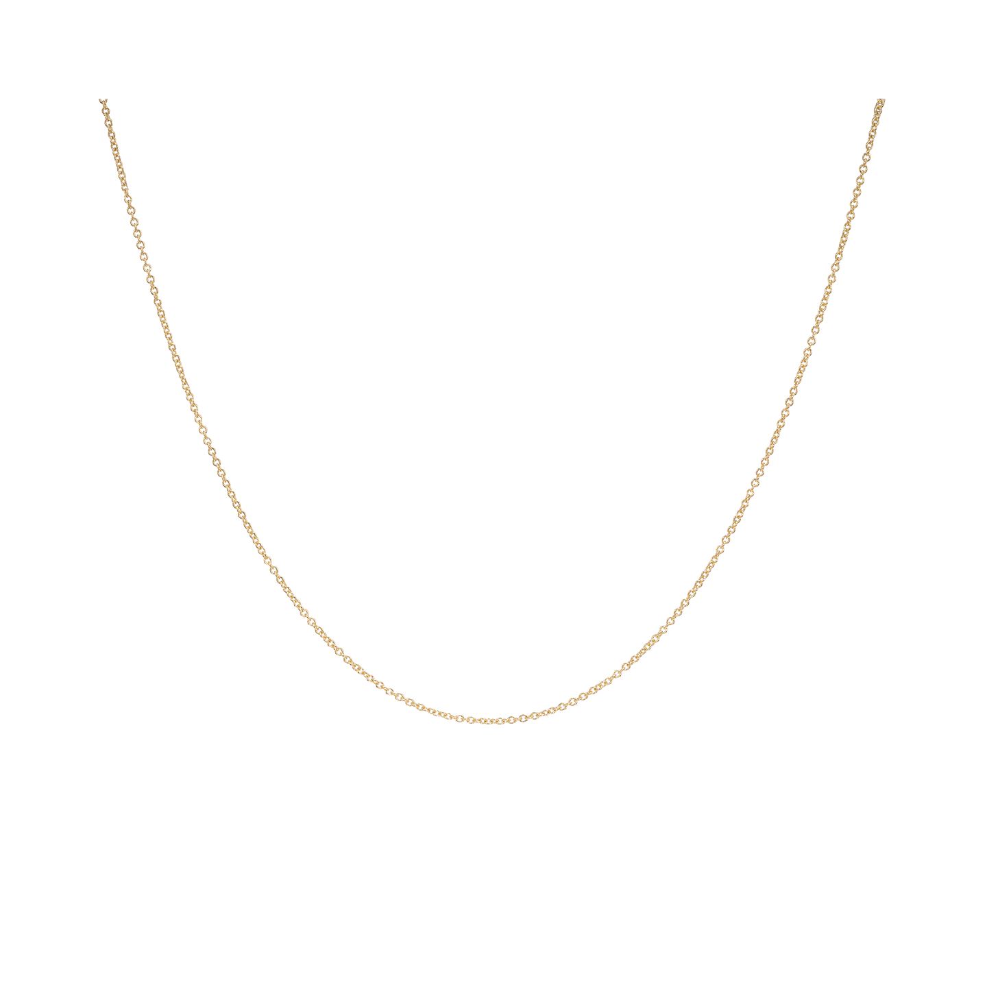 Caroline Ellen Thin Cable Chain with Lobster Claw Clasp