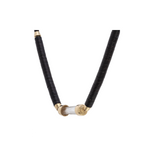 Luis Morais Gold and Crystal with Tucum Bead Necklace