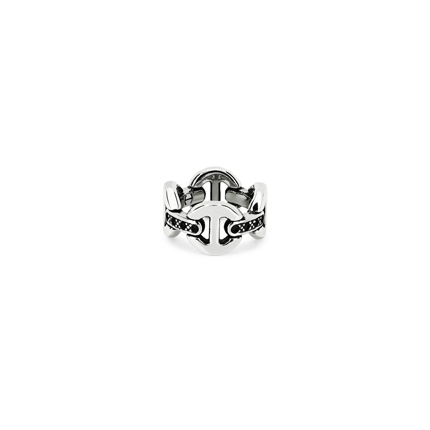 Hoorsenbuhs Sterling Quad Ring with Black Diamonds